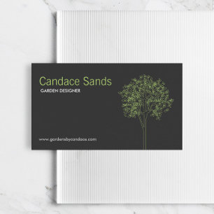BOOM IN GROEN/GRIJS Visitekaartje