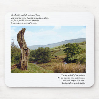 Boom in het district Peak Desiderata Mousepad Muismat