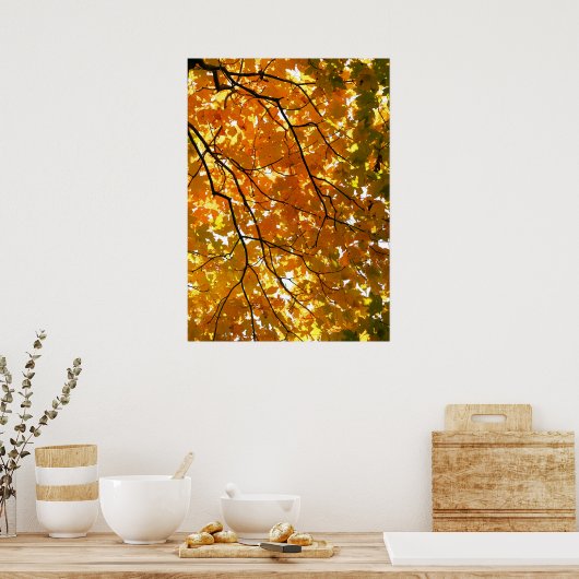 Boom in het najaar poster (Keuken)