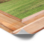 Boom in het Uitzicht van het Land van een Venster Poster (Hoek)