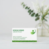 Boom in het veld van gras visitekaartje (Staand voorkant)