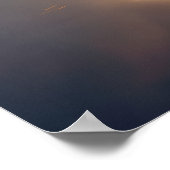 Boom in kalm meer Serene landschap Poster (Hoek)