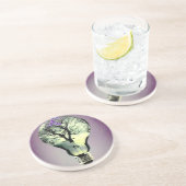 Boom in lamp zandsteen onderzetter (Zijkant)