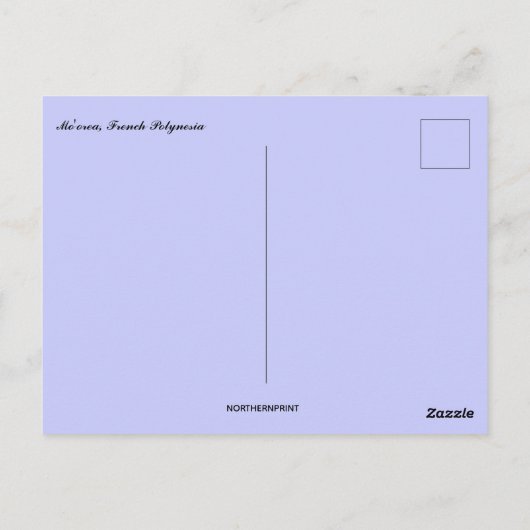 Boom in Mo'orea Frans-Polynesië Briefkaart (Achterkant)