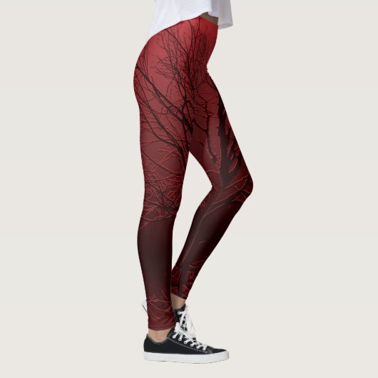 Boom in rood leggings (Rechts)