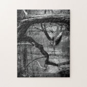 Boom in water, donkere horrorfoto, Bossen Legpuzzel (Verticaal)