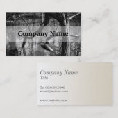 Boom in water, donkere horrorfoto, Bossen Visitekaartje (Voorkant / Achterkant)