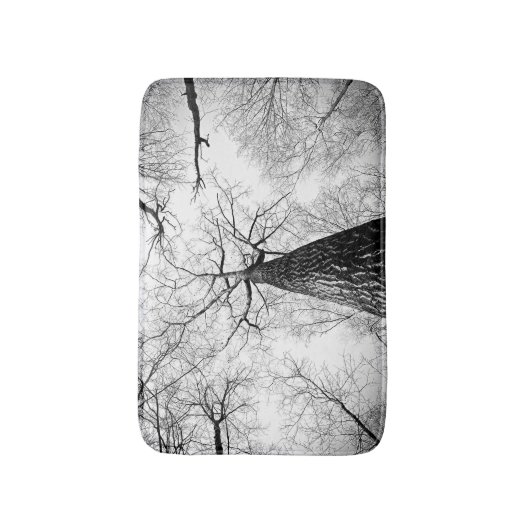 Boom in zwart-wit badmat (Voorkant Verticaal)