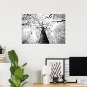 Boom in zwart-wit poster (Thuiskantoor)