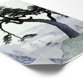  boom Japanse Woodblock Art Ukiyo-E Poster (Hoek)