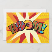 BOOM Jouw Bericht Spraakballon Fun Retro Aankondiging (Voorkant)