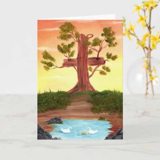 Boom Kaart (Gele Bloem)