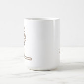 Boom-, kalm- en gefocusseerd, yoghagel, wit koffiemok (Center)