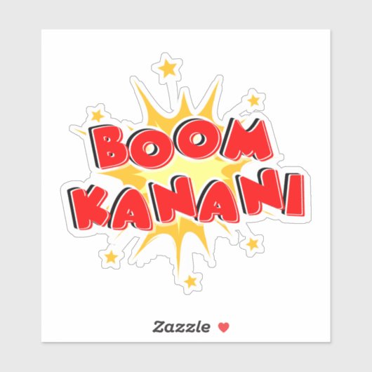 Boom kanani sticker (Vel)