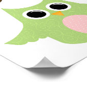 Boom, kippen en poster voor de kinderkamer (Hoek)