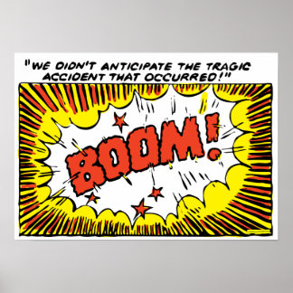 BOOM! (kleinere afmetingen) Poster