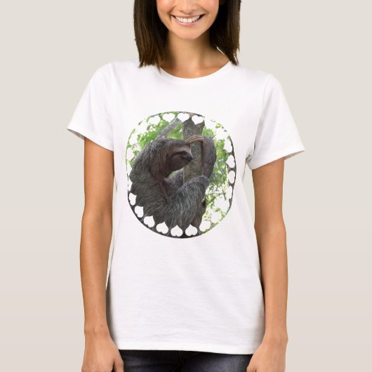 Boom-klimmende dames op T-shirt (Voorkant)