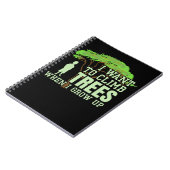 Boom-klimmer Toekomstige artiborist Funny Tree-kli Notitieboek (Linkerzijde)