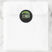 Boom-klimmer Toekomstige artiborist Funny Tree-kli Ronde Sticker (Tas)