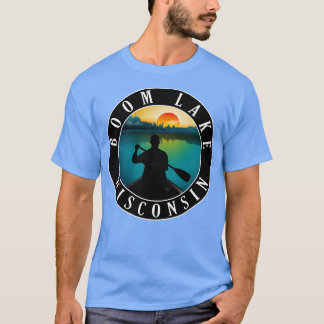 Boom Lake Wisconsin kanoën T-shirt