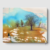 Boom Landschap Waterverf Kunstvakantie Gastenboek (Achterkant)