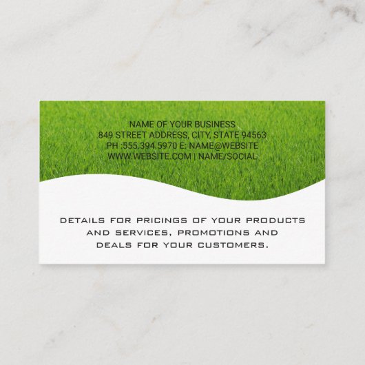 Boom | landschapsarchitectuur | hovenier | gazon visitekaartje (Achterkant)