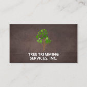 Boom | Landschapsontwerp | Achtergrond bruine text Visitekaartje (Voorkant)