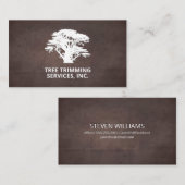 Boom | Landschapsontwerp | Achtergrond bruine text Visitekaartje (Voorkant / Achterkant)