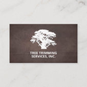 Boom | Landschapsontwerp | Achtergrond bruine text Visitekaartje (Voorkant)