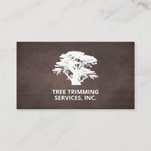 Boom Landschapsontwerp Achtergrond bruine text Visitekaartje