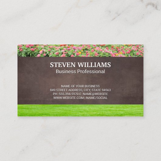 Boom | Landschapsontwerp | Bloemen | Tuin Visitekaartje (Achterkant)