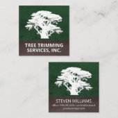 Boom | Landschapsontwerp Vierkante Visitekaartje (Voorkant / Achterkant)