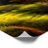 Boom langs de oceaan op het Poster van de zon (Hoek)