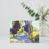 Boom langs de weg van Carl Moll Briefkaart (Staand voorkant)