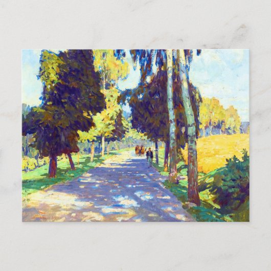 Boom langs de weg van Carl Moll Briefkaart (Voorkant)