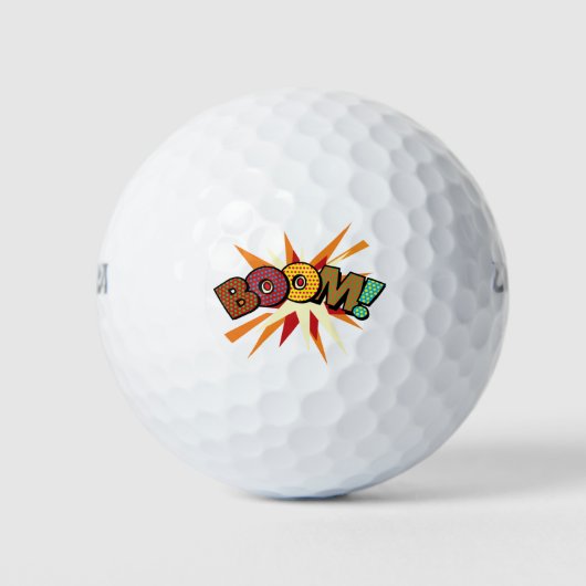 BOOM Leuk Retro Stripboek Modern Golfballen (Voorkant)