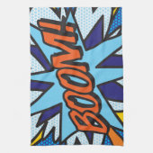 BOOM Leuke Retro Stripboek Pop Art Theedoek (Verticaal)