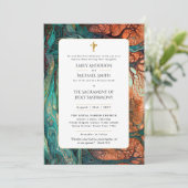 Boom Leven Katholieke Nuptial Mass Bruiloft Kaart (Staand voorkant)