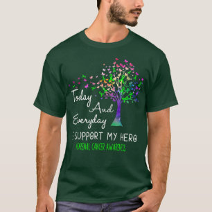 Boom-lint I ondersteunt mijn Hero Adrenale Kanker T-shirt