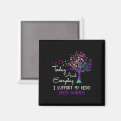 Boom-lint ik steun mijn Hero Epilepsy Bewustheid Magneet (Voorkant / Achterkant)