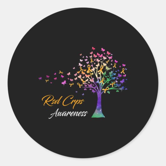 Boom Lint RSD CRPS Awareness Ronde Sticker (Voorkant)
