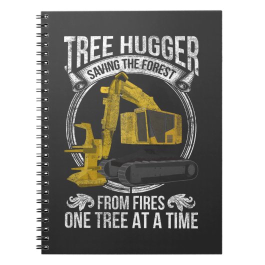Boom Logging Joke Forestry Harvester Notitieboek (Voorkant)