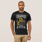Boom Logging Joke Forestry Harvester T-shirt (Voorkant volledig)
