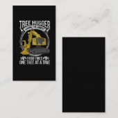 Boom Logging Joke Forestry Harvester Visitekaartje (Voorkant / Achterkant)