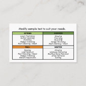 Boom Logo en landschapsservice landschapsontwerp w Visitekaartje (Achterkant)