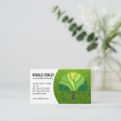 Boom Logo | Glazen Visitekaartje (Staand voorkant)