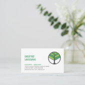 Boom Logo | Landschapsontwerp | Bomen bijsnijden Visitekaartje (Staand voorkant)