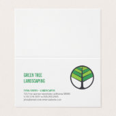 Boom Logo | Landschapsontwerp | Bomen bijsnijden Visitekaartje (Buitenkant ongevouwen)