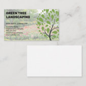 Boom Logo | Landschapsontwerp | Garden Achtergrond Visitekaartje (Voorkant / Achterkant)