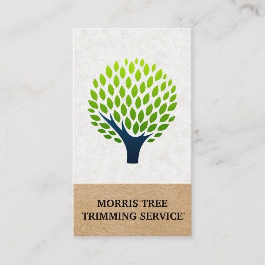 Boom Logo | Landschapsontwerp Visitekaartje (Voorkant)